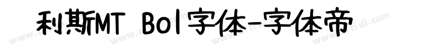 卡利斯MT Bol字体字体转换